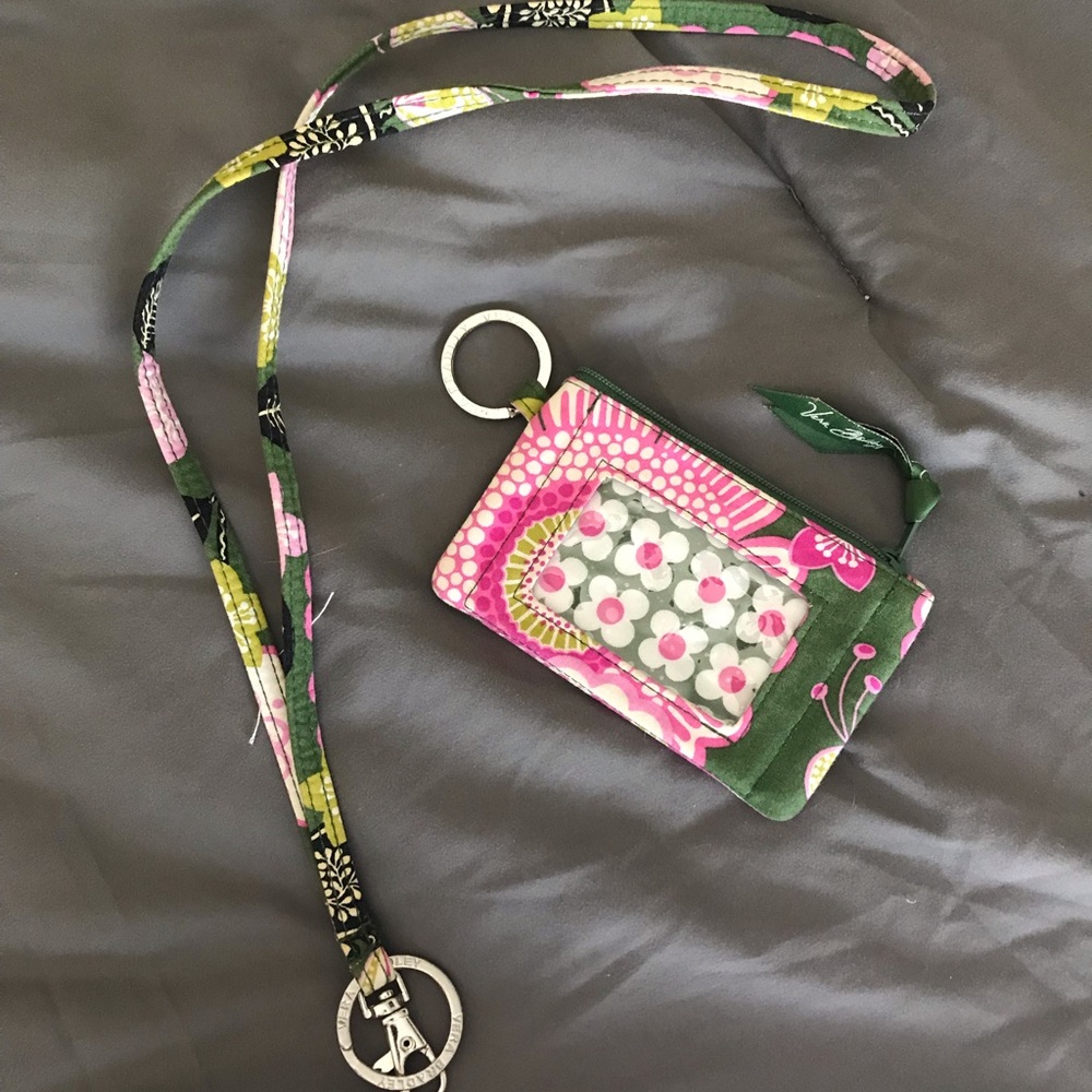 Vera Bradley ID case and lanyard